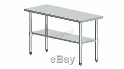 WestWood Stainless Steel Commercial Catering Table Work Bench Kitchen Top New