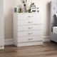 White Modern Chest Of Drawers Bedside Table Wardrobe 1 2 3 4 5 Drawer Bedroom